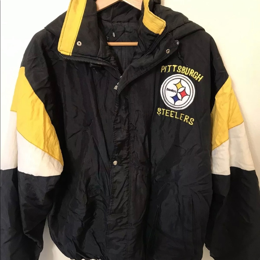 Pittsburg Steelers Starter Jacket Coat Size XL